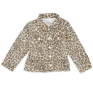 Wonder Nation Toddler Girl’s Leopard Peplum Jacket Animal Print 2T